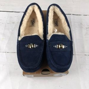 UGG Ansley slipper blue Swarovski sz 7 NEW